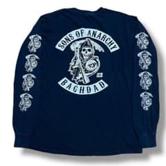 sons of anarchy 袖プリント ロンT 海外ドラマ 00s スカル - メルカリ