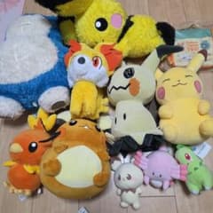 ぱ*だ様 ポケットモンスター　ぬいぐるみ10体＋トラベルポーチまとめ売りのサムネイル