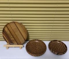 最終値下無垢大皿3点セット寄せ木細工箱根伝統工芸士寄木細工菓子器サラダボール 最終値下無垢大皿3点セット寄せ木細工箱根伝統工芸士寄木細工菓子器