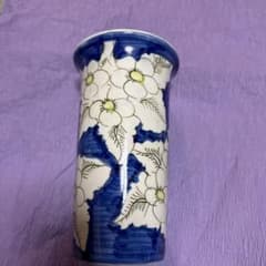 花柄陶器植木鉢 直径15cm 高さ27cm - メルカリ