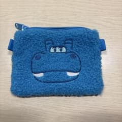トイストーリー　アトラス　ボア素材 ミニポーチ ブルーのサムネイル