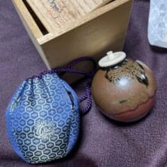 茶道具【美品】棗 陶器 抹茶入れ 共箱 仕覆付き - メルカリ