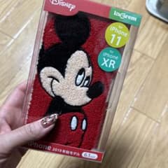 iPhone11、XR  ミッキーのふわふわケース♡のサムネイル