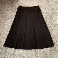 Brahmin ブラウン フレアスカート プリーツ風 ひざ丈のサムネイル