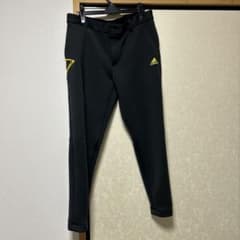 adidas メンズ ゴルフパンツ ブラック イエローのサムネイル