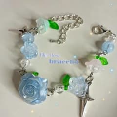 Blue Rose. bracelet ハンドメイド y2k パステルのサムネイル
