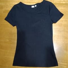 GAP 黒 半袖リブTシャツ Sサイズのサムネイル