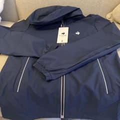 [未使用]le coq sportif ネイビーフードジャケット お値下げ中のサムネイル