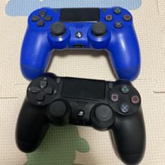 PS4 コントローラー 青と黒セット　ジャンク品のサムネイル