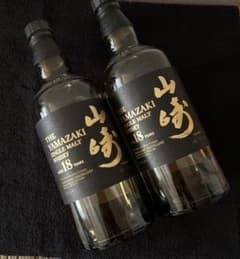 山崎 18年　空瓶　2本 空瓶 サントリー 山崎 18年 空瓶2本セット - メルカリ