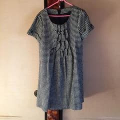 美品 千鳥格子 チュニックワンピースのサムネイル