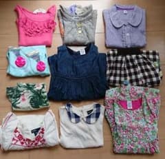 女の子90㌢上下セットまとめ売りのサムネイル