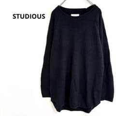 ◇ STUDIOUS [1] Tops Wool Knit Stretch Waffle Knit