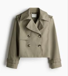 トレンチライクジャケット　カーキグリーン