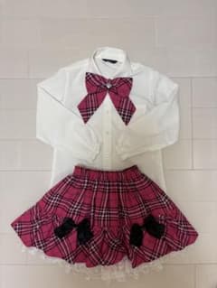 120cm キッズ フォーマル 3点セット チェック柄