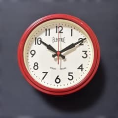 【ジャンク品】ニューゲート　掛け時計ELECTLIC NEWGATE 赤 ジャンク品】ニューゲート 掛け時計ELECTLIC NEWGATE 赤 - メルカリ