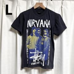 STUSSY × NIRVANA Tシャツ ステューシー ニルヴァーナ 両面 Nirvana stussy Tシャツ ニルヴァーナ ステューシー L - メルカリ