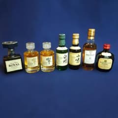 新品 響 17年 白州 山崎 12年 マッカラン ミニチュアボトル7種セット
