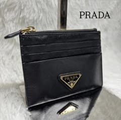 ✨美品✨ プラダ 三角ロゴ フラグメントケース 金ロゴ サフィアーノ