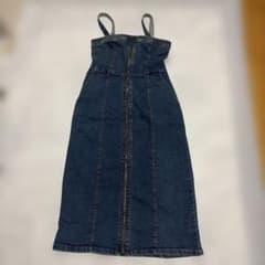 GU デニム キャミワンピース インディゴ Lサイズのサムネイル