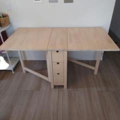 IKEA NORDEN ゲートレッグテーブル バーチ材 - メルカリ