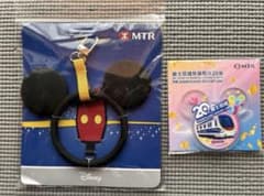 香港ディズニーMTR ミッキーマウス吊り革携帯ストラップ20周年