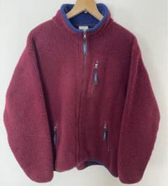 エルエルビーンLLBean フリースジャケット　ワインレッドのサムネイル