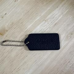 COACH レザー キーホルダー チャーム ブラックのサムネイル