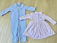 Ralph Lauren ロンパース ワンピース 2点セット 12M 男女双子のサムネイル