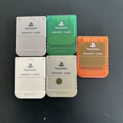 PS2 メモリーカード 5枚セット 純正のサムネイル