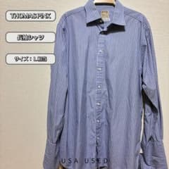 THOMAS PINK 長袖シャツ ストライプ L相当のサムネイル