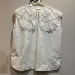 yori / shirocon ループ刺繍セーラーブラウス ノースリーブ 38 - メルカリ
