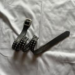 00s y2k スタッズ ベルト 本革 archive vintage - メルカリ