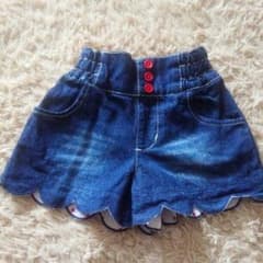 未使用♡ダディオダディ　ショートデニム90のサムネイル