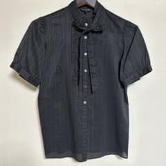 COMME CA DU MODE 半袖 ストライプ ボウタイ ブラウス 9のサムネイル