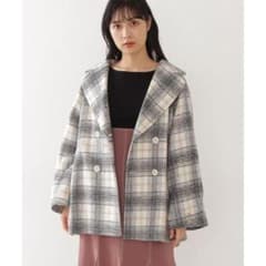 JILLSTUART シャギーチェックジャケットコートのサムネイル