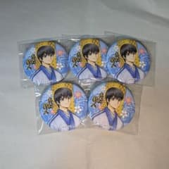 銀魂 志村新八 花鳥風月キャラポップストア 和紙風 缶バッジ 5点セットのサムネイル