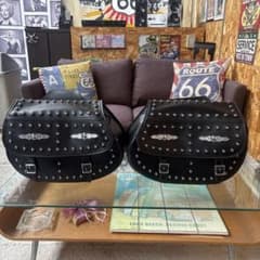 YAMAHA スタッズ付き サドルバッグ 左右セット - メルカリ