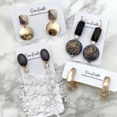 【まとめ売り】ハンドメイド♡ピアス　大ぶり　カジュアルのサムネイル