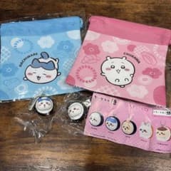 r*様 ちいかわ くら寿司 コラボ 巾着 フィギュア セットのサムネイル