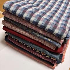 ウール着物　10着　まとめ売り　リメイク　3のサムネイル