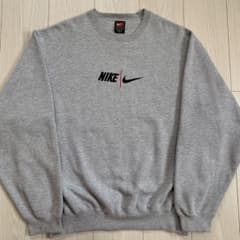 TEAMタグ ナイキ NIKE 希少 センター刺繍ロゴ スウェット トレーナー