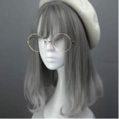 インマン フルウィッグ セミロング グレーのサムネイル