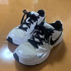 Nike スニーカー ホワイト/ブラック/グリーン