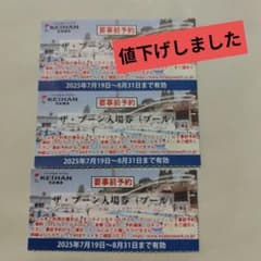 ひらパーのザ・ブーン入場券(プール)３枚のサムネイル