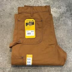 新品 カーハート B136 ウォッシュド ダック ダブルニー パンツ茶 W30 新品 カーハート B136 ウォッシュド ダック ダブルニー パンツ茶 W34