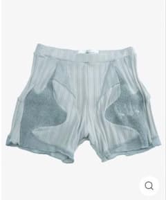 BALMUNG バルムング ショートパンツ ハーフパンツ リブ ライトブルー BALMUNG バルムング ショートパンツ ハーフパンツ リブ ライトブルー