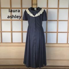 美品 ローラアシュレイ レディース セーラー襟 レース刺繍