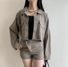 non-hedge クロップドジャケット＆ショートパンツセットのサムネイル
