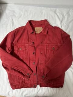 リーバイス 70503 Levi's 後染め デニムジャケット Gジャン赤 - メルカリ
